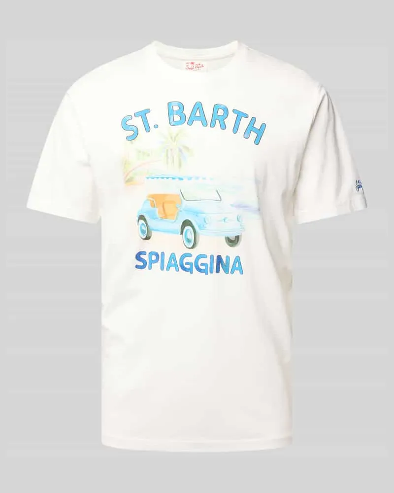 MC2 Saint Barth T-Shirt mit Motiv- und Statement-Print 