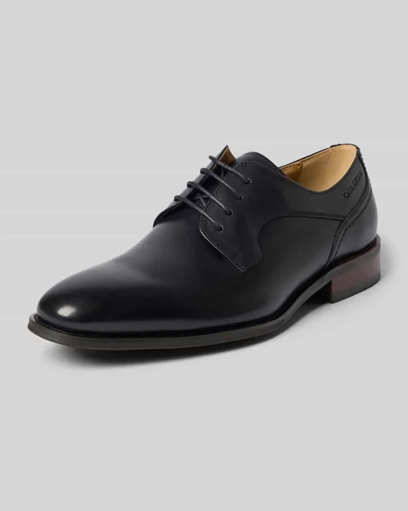 Carl Gross Derby aus Leder mit Schnürung Modell 'ULF Black