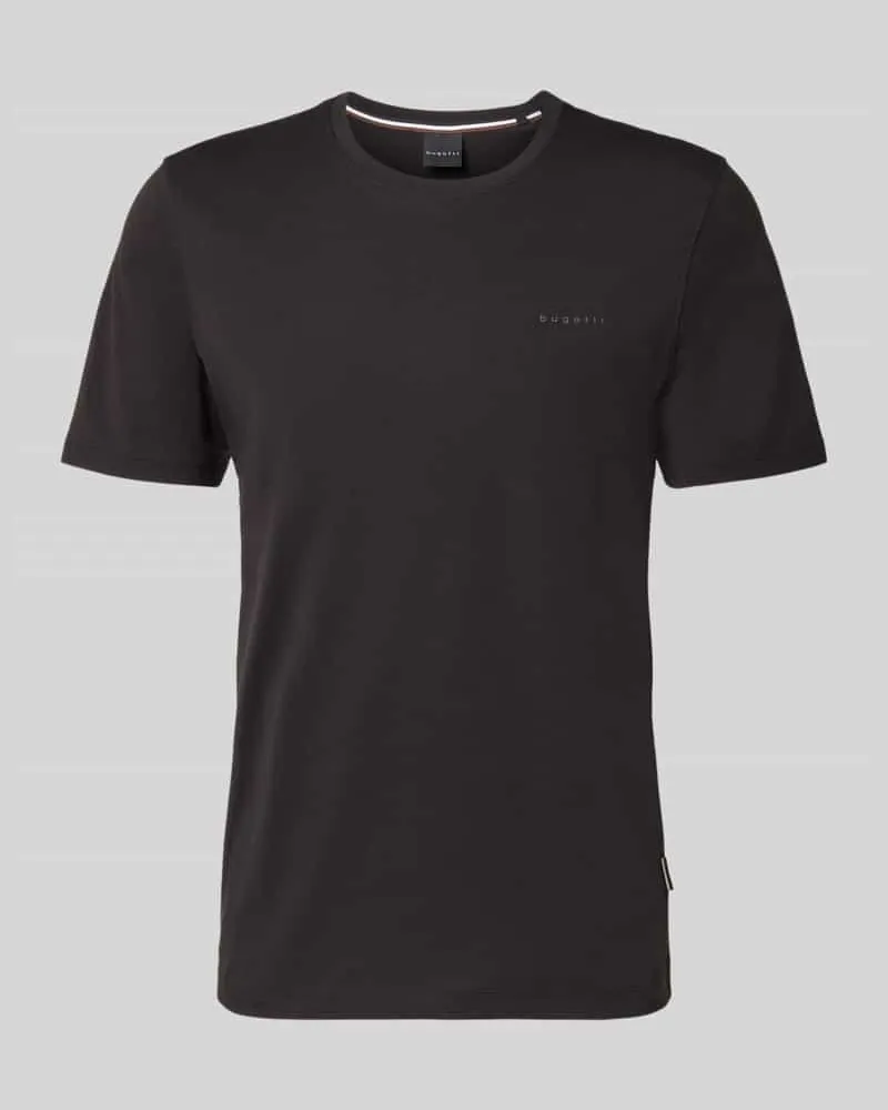 Bugatti T-Shirt mit Label-Detail Black