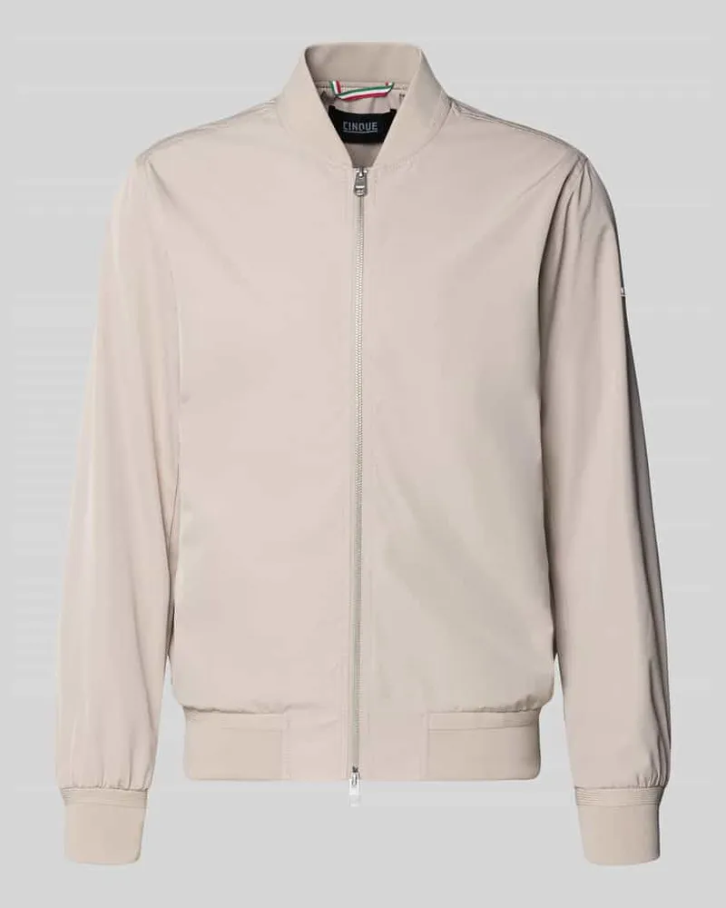 cinque Regular Fit Bomberjacke mit Stehkragen Modell 'Rapid Beige