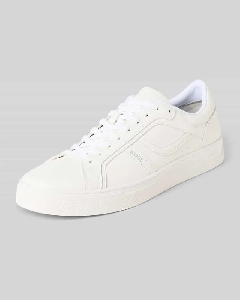 HUGO BOSS Low Top Sneaker mit Luftlöchern Modell 'RHYS Weiss
