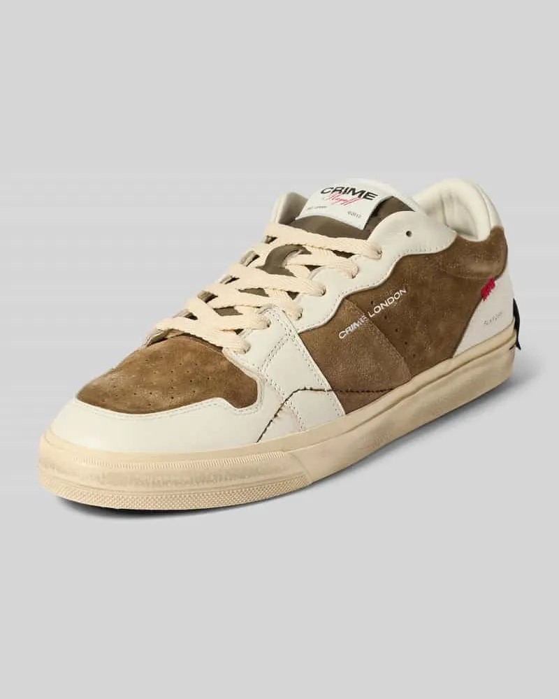Crime Sneaker mit Kontrastbesatz Modell 'PLAYOFF Beige