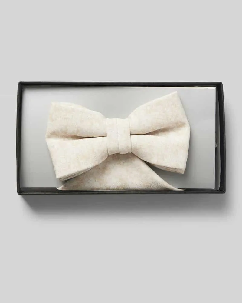 Atelier Torino Fliege mit Hakenverschluss Beige