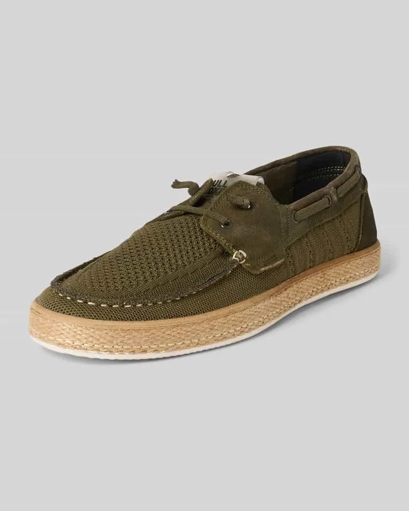 Bullboxer Bootsschuhe mit Label-Detail Oliv