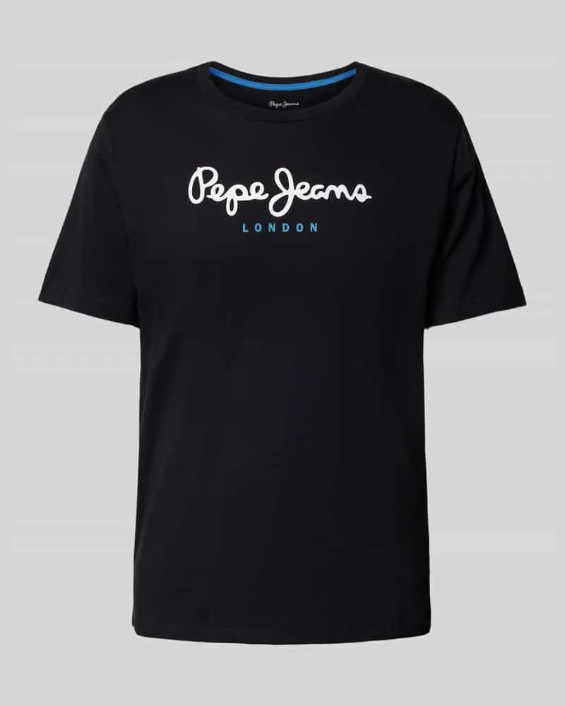 Pepe Jeans T-Shirt mit Label-Print Modell 'EGGO 