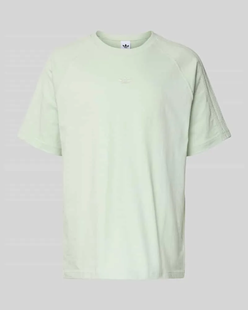 adidas T-Shirt mit Rundhalsausschnitt und Label-Stitching Lind