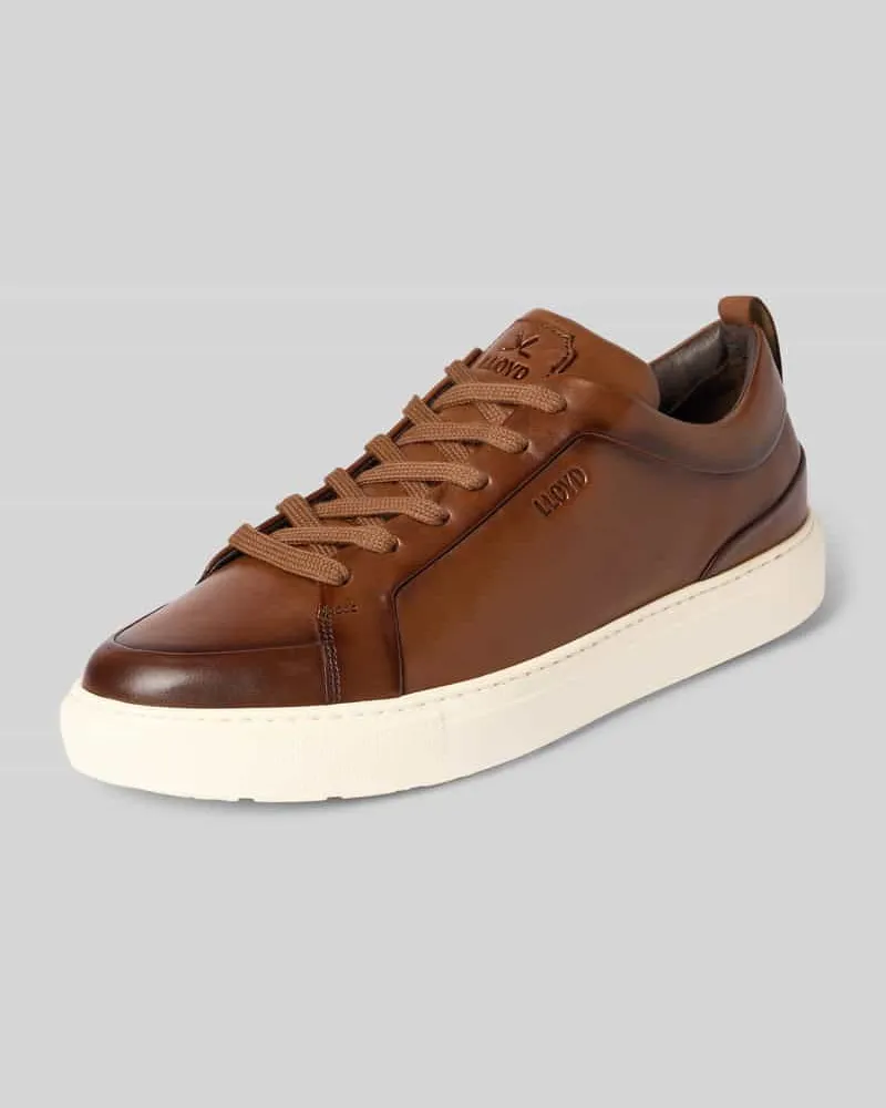 Lloyd Ledersneaker mit Label-Prägung Modell 'METRO 