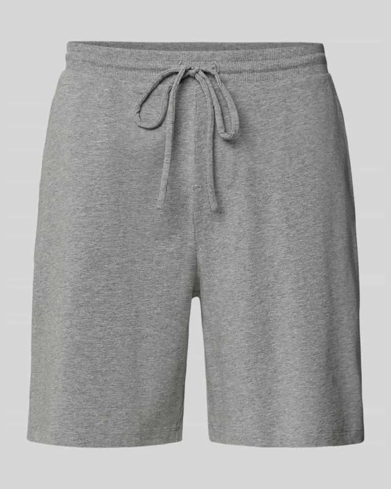 JOOP! Sweatshorts mit elastischem Bund und Kordelzug Mittelgrau