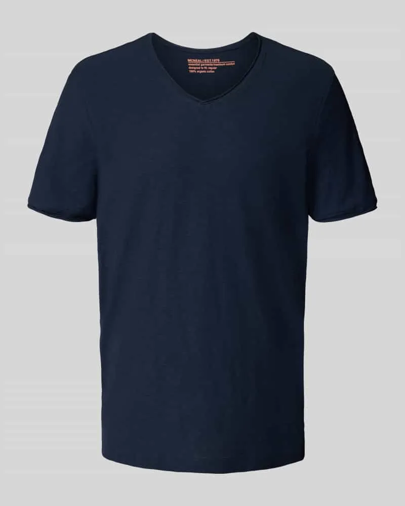 McNeal T-Shirt mit V-Ausschnitt Dunkelblau