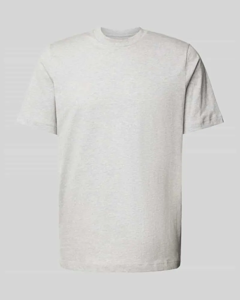 Schiesser T-Shirt mit Rundhalsausschnitt Hellgrau