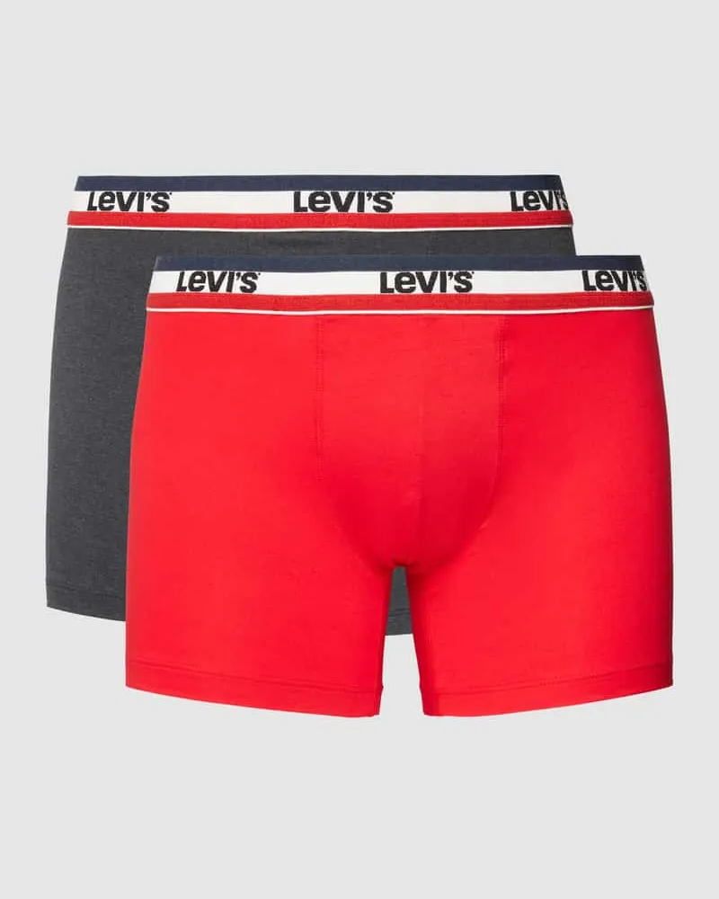 Levi's Trunks mit elastischem Logo-Bund Rot