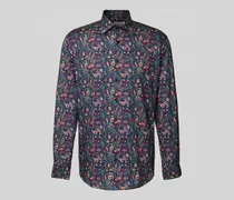 Regular Fit Business-Hemd mit Allover-Muster