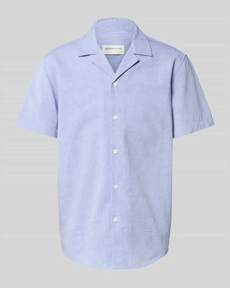 Tom Tailor Relaxed Fit Freizeithemd aus reiner Baumwolle Marine