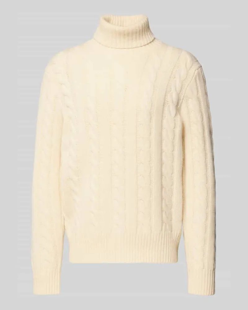 Ralph Lauren Loose Fit Strickpullover aus Woll-Kaschmir-Mix Ecru