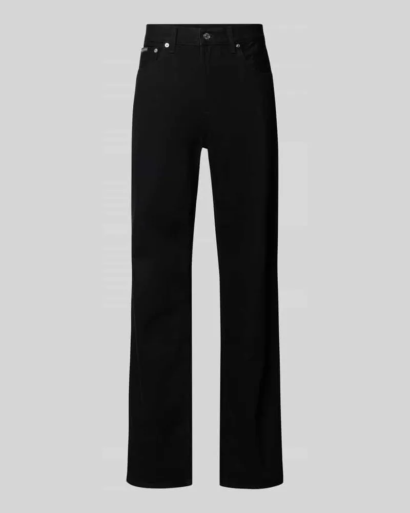 Calvin Klein Straight Fit Jeans mit 5-Pocket-Design Black