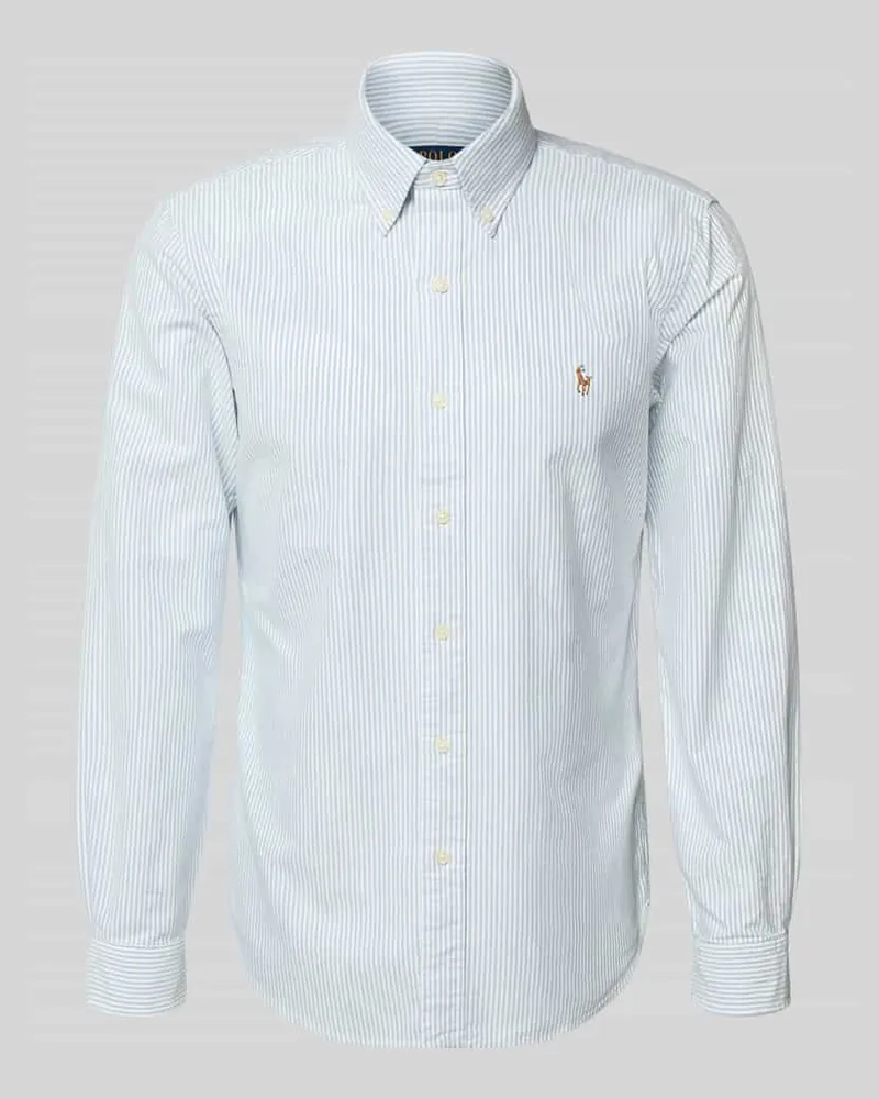 Ralph Lauren Regular Fit Freizeithemd aus reiner Baumwolle Bleu
