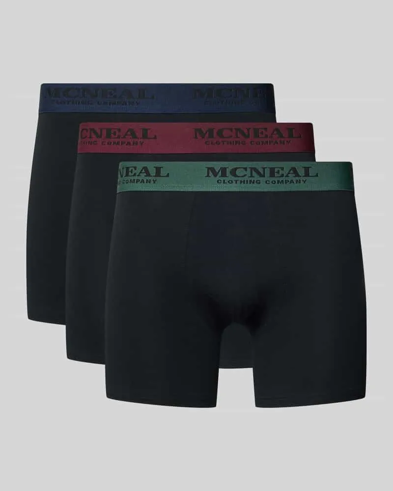 McNeal Trunks mit elastischem Bund im 3er-Pack Black