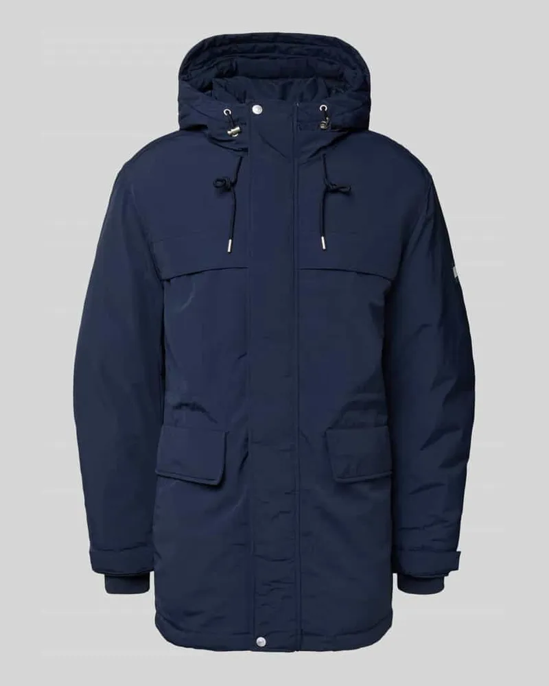Tommy Hilfiger Regular Fit Parka mit Kapuze Modell 'CITY READY Marine