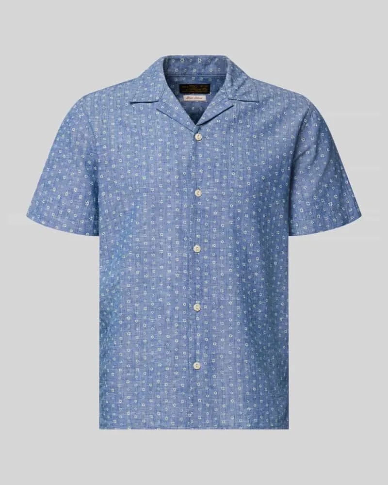 Jack & Jones Regular Fit Freizeithemd aus Baumwoll-Leinen-Mix Modell 'SUMMER Hellblau
