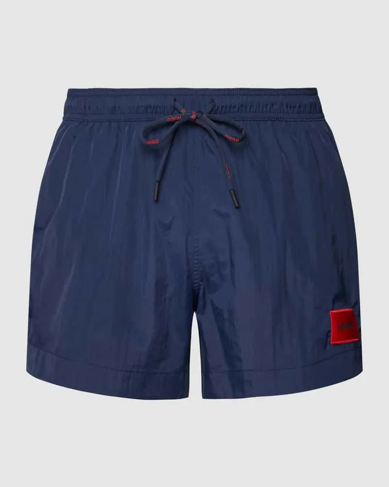 HUGO BOSS Badehose mit Label-Patch Modell 'Dominica Marine