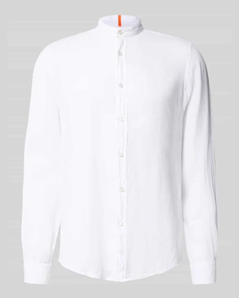 HUGO BOSS Regular Fit Freizeithemd aus reinem Leinen Modell 'RACE_1_M Ocean