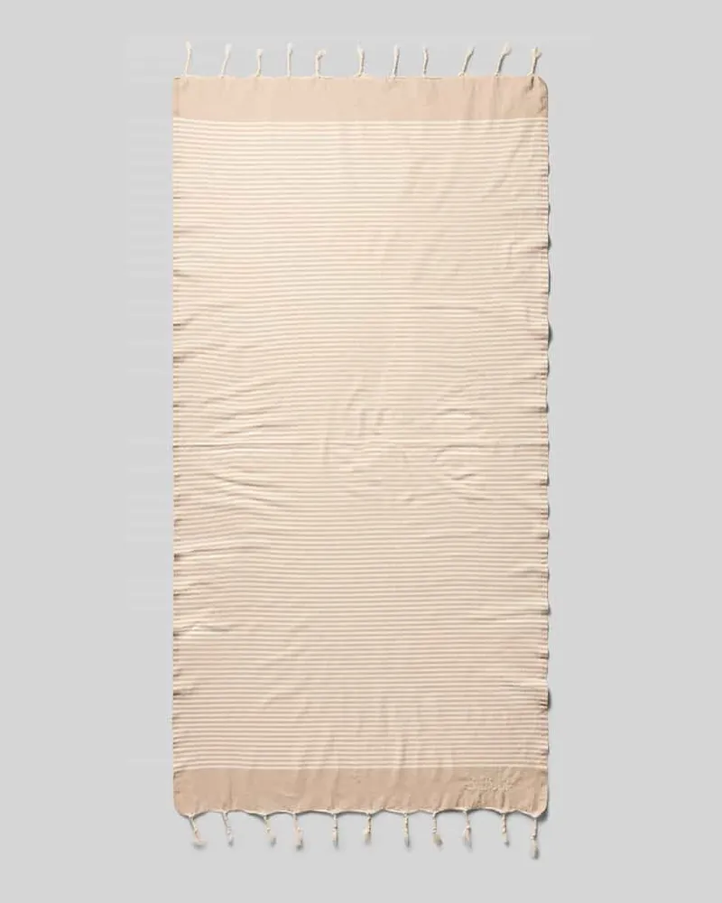 MC2 Saint Barth Handtuch mit Logo-Detail Modell 'Foutas Beige