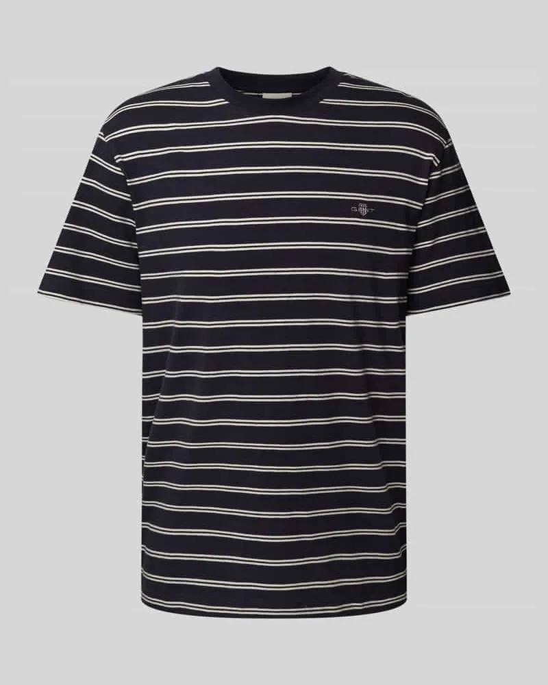 Gant T-Shirt mit Label-Stitching 