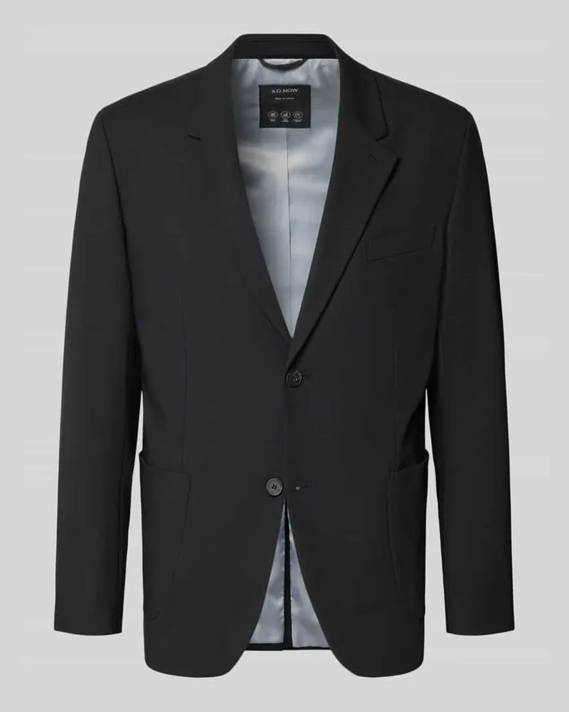 S.Oliver Regular Fit Anzugsakko mit Viskose-Anteil Black