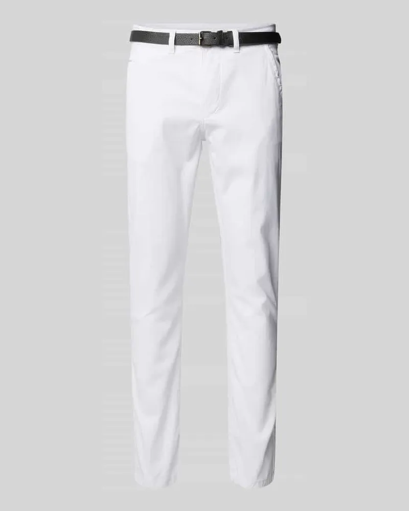 Lindbergh Classic Stretch Fit Chino mit Gürtel 
