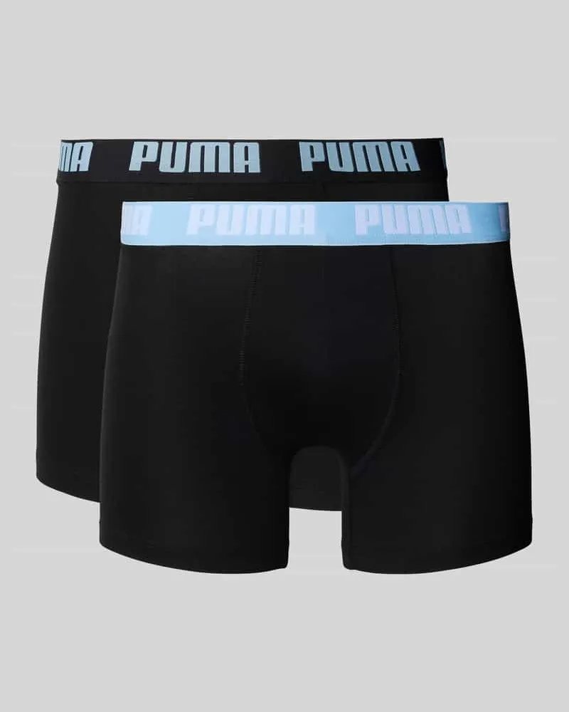 Puma Trunks mit elastischem Logo-Bund im 2er-Pack 