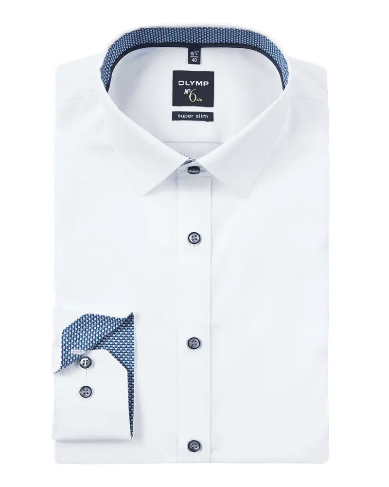 Olymp Super Slim Fit Businesshemd aus Twill 