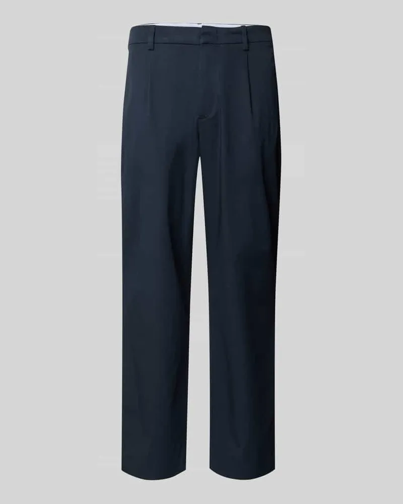 McNeal Loose Fit Bundfaltenhose mit Gesäßtaschen Marine