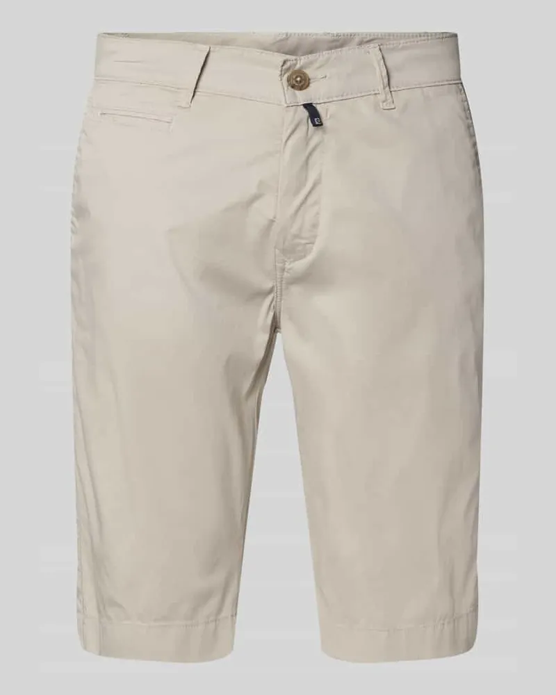 Pierre Cardin Regular Fit Shorts mit Gesäßtaschen Modell 'Strasbourg Beige