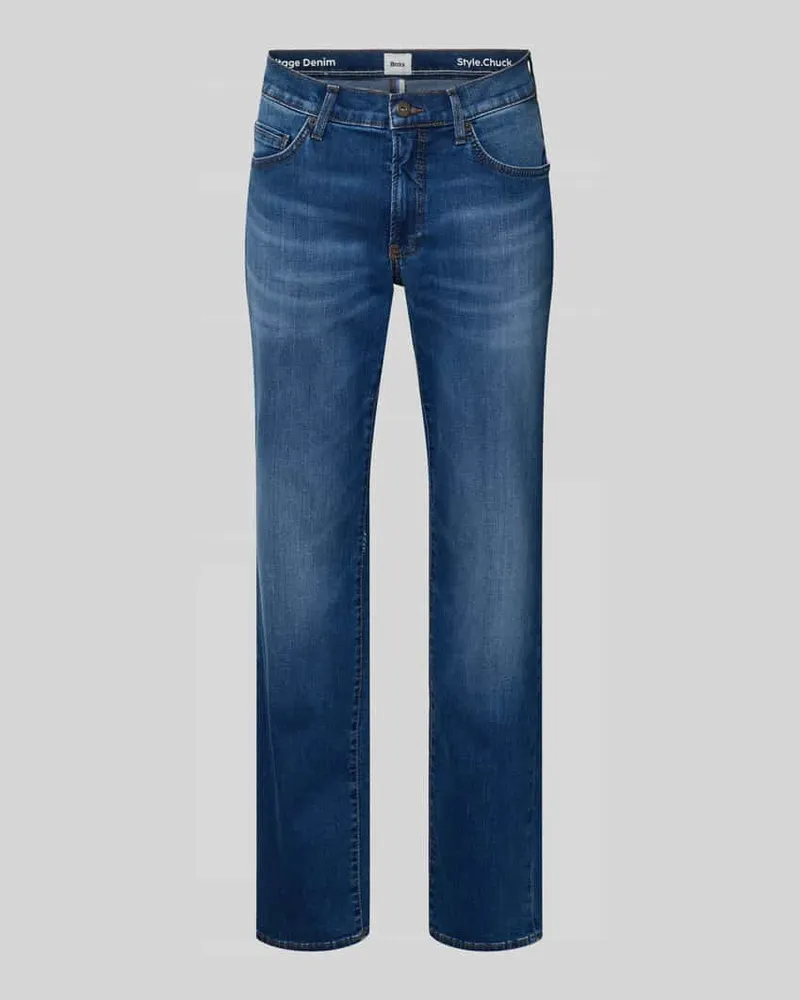 Brax Jeans im Used-Look Modell 'Chuck Blau