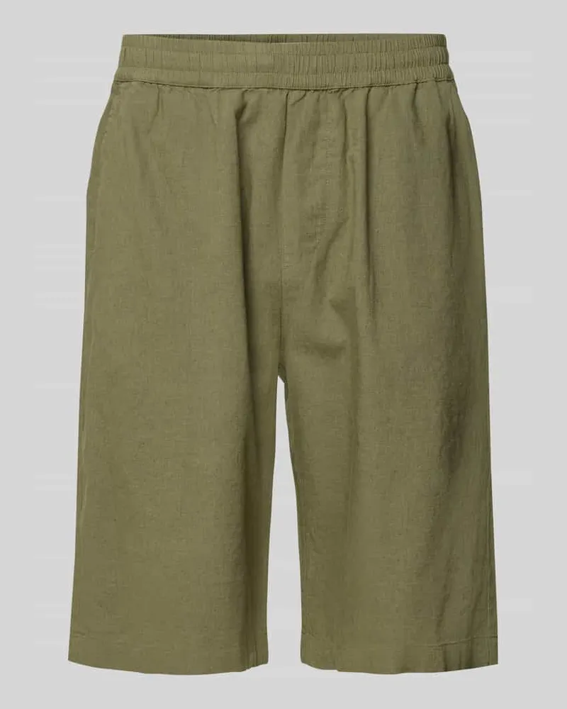 Wood Wood Regular Fit Leinenshorts mit elastischem Bund Modell 'enoch 