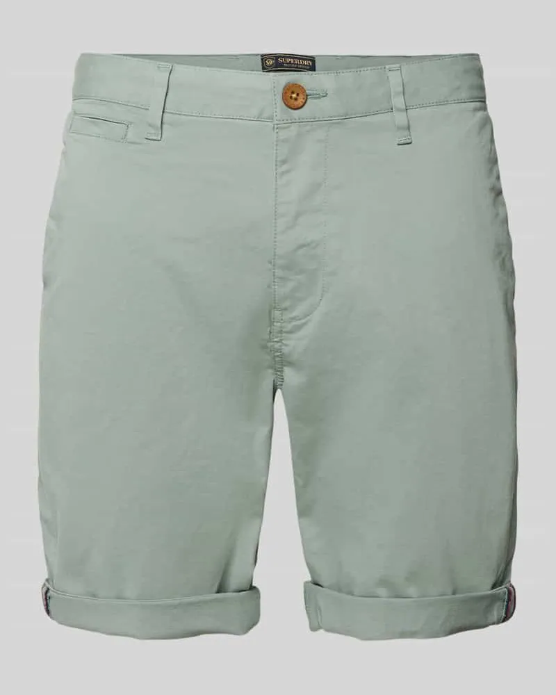 Superdry. Regular Fit Shorts mit Münztasche Schilf