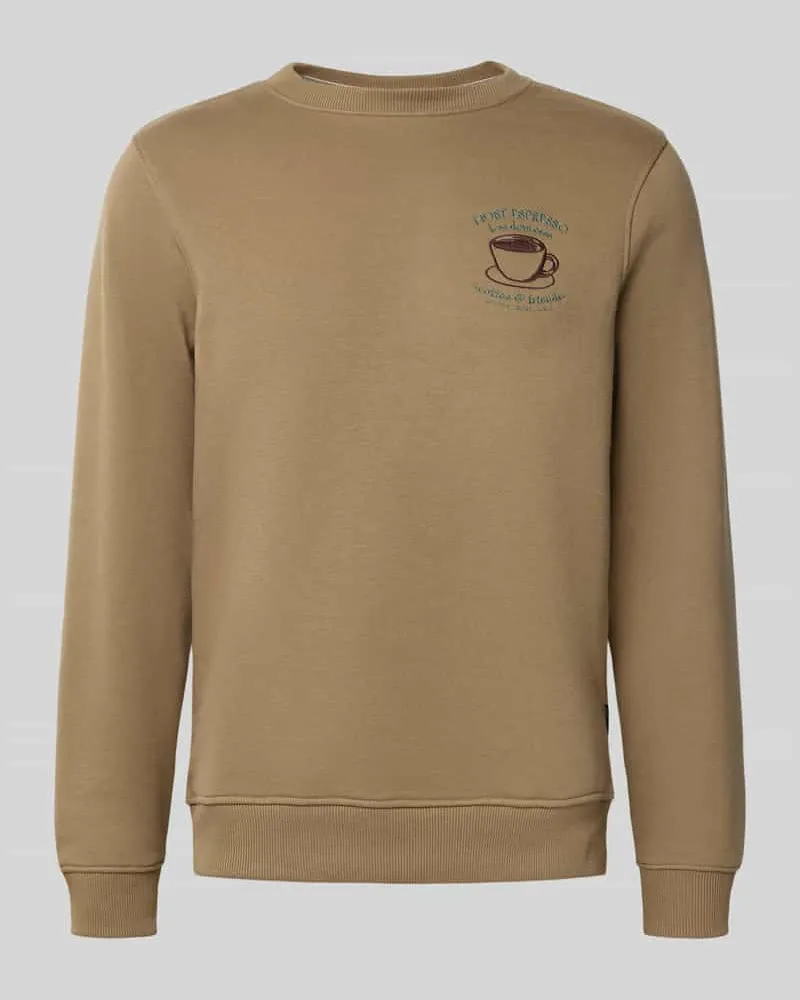 Blend Sweatshirt mit Motiv-Stitching Modell 'HIFOLO 
