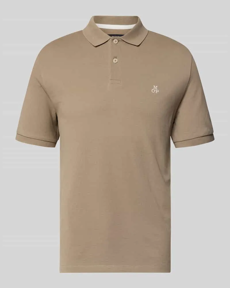 Marc O'Polo Regular Fit Poloshirt aus reiner Baumwolle Beige
