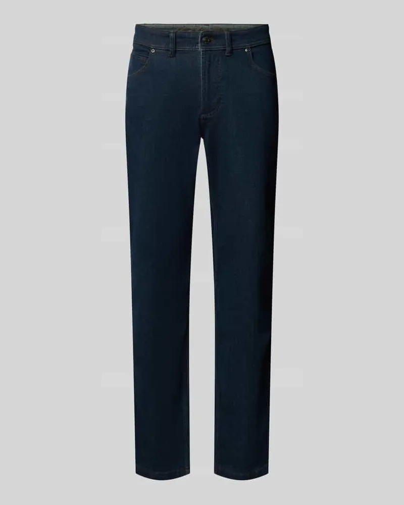 Christian Berg Straight Fit Jeans aus elastischem Baumwoll-Mix Jeansblau