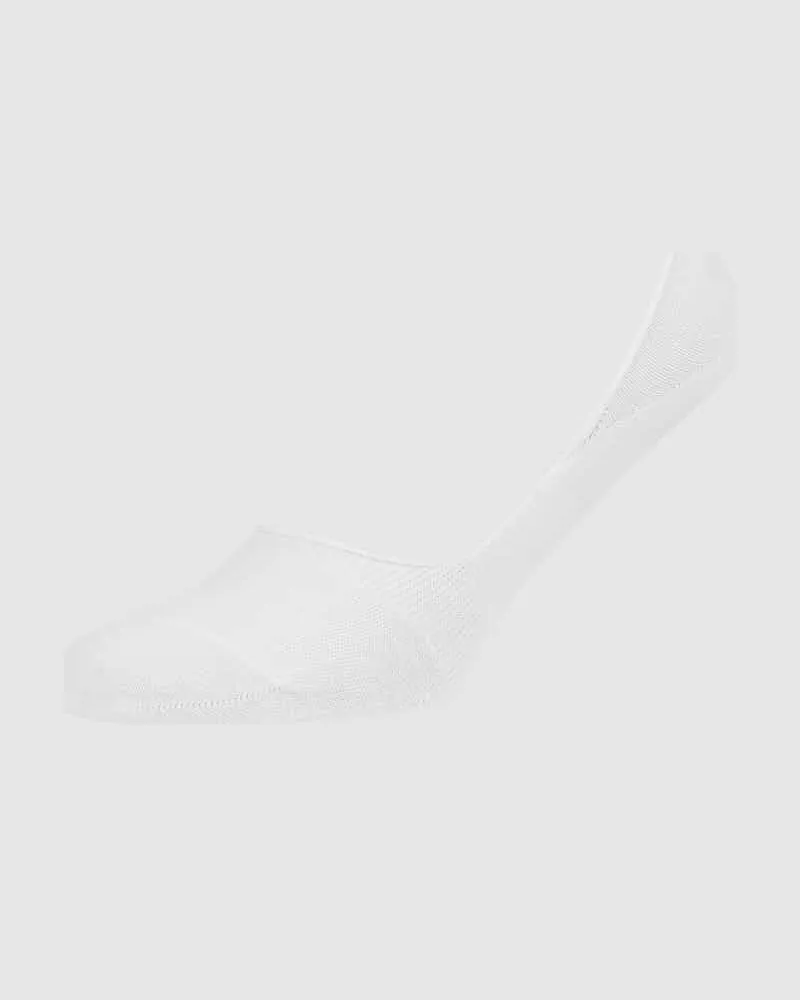 Falke Füßlinge mit Label-Detail Modell 'Step Medium Cut Weiss
