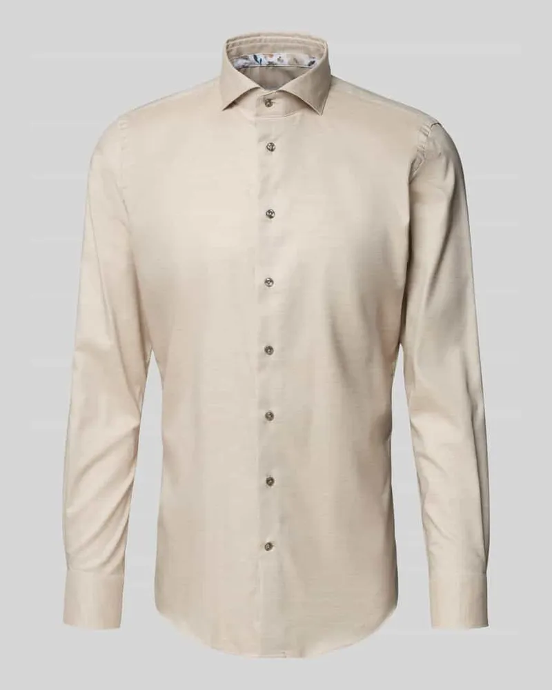 Profuomo Slim Fit Businesshemd mit Haifischkragen 
