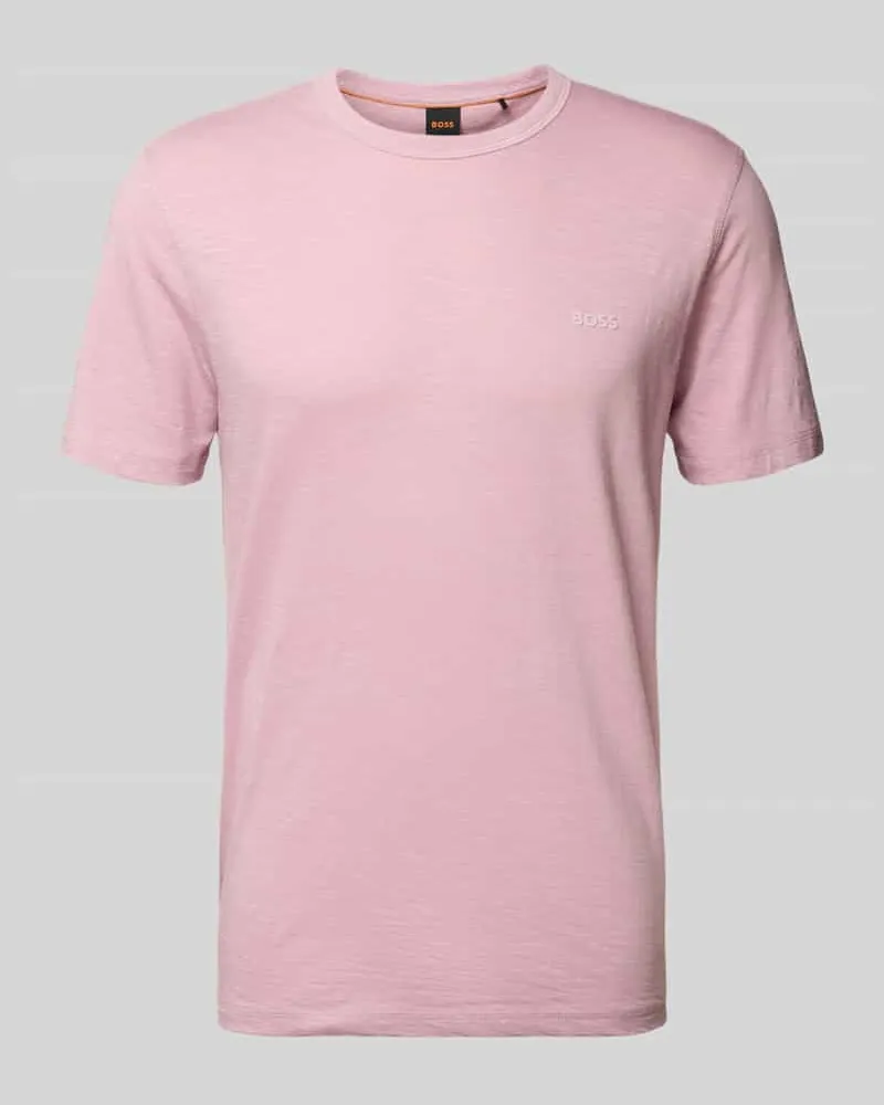HUGO BOSS Slim Fit T-Shirt aus reiner Baumwolle Modell 'TEGOOD Rosa