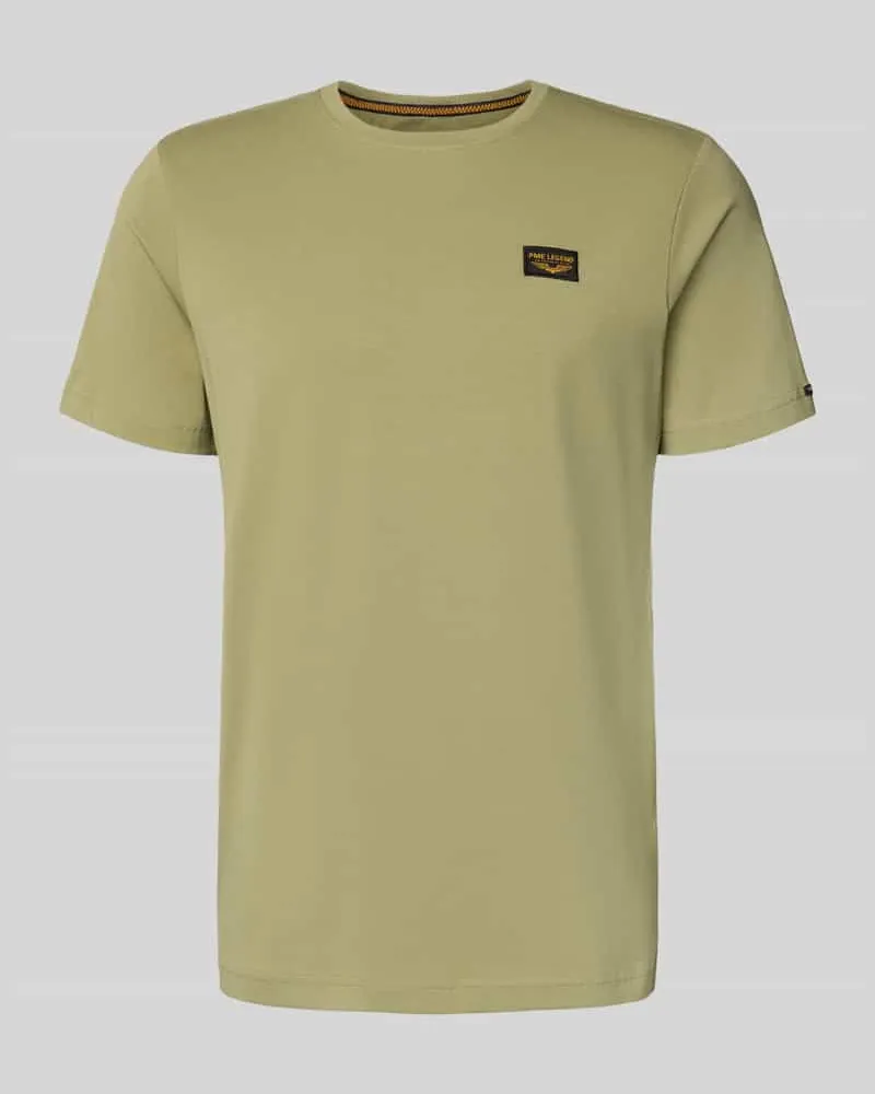 PME Legend T-Shirt mit Label-Detail Modell 'Guyver Oliv