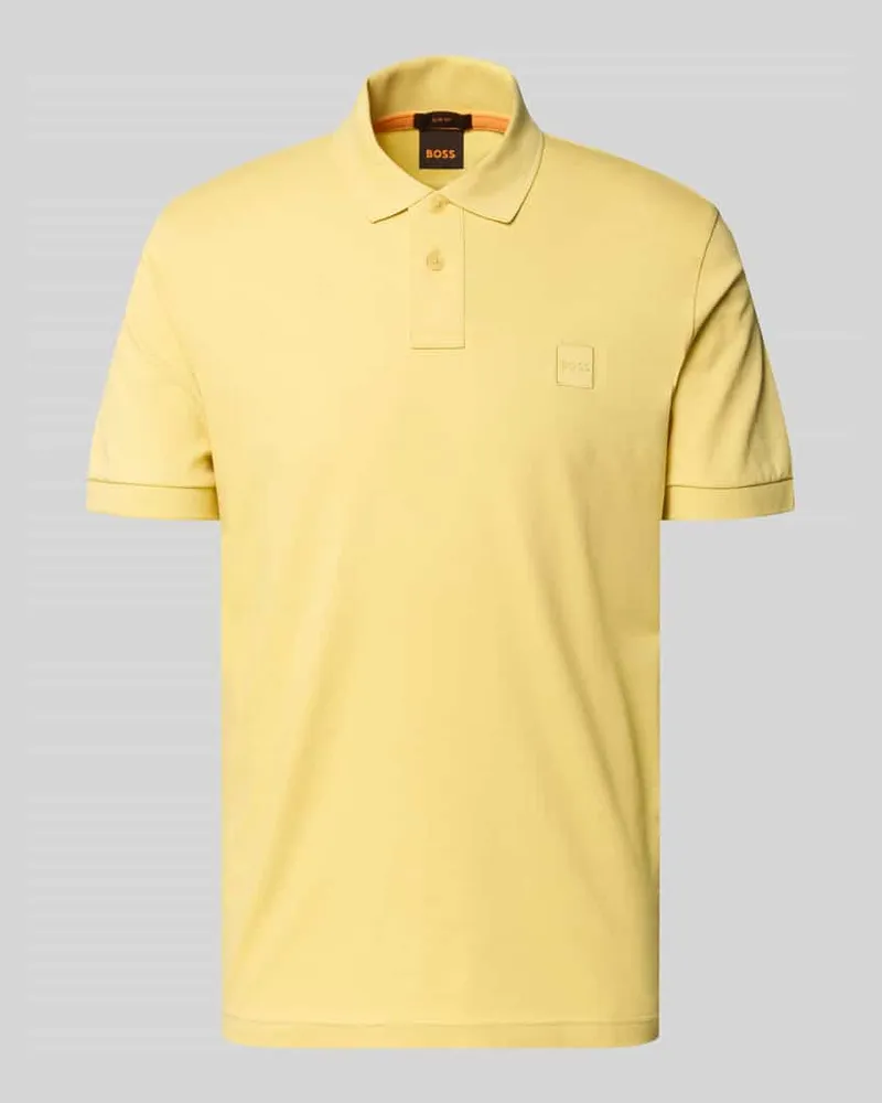 HUGO BOSS Slim Fit Poloshirt aus Baumwoll-Mix 