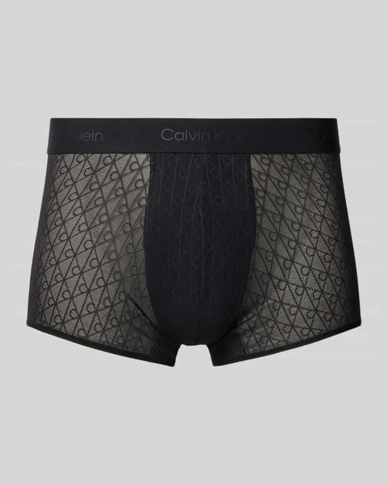 Calvin Klein Low Rise Trunks mit Logo-Stitching Black