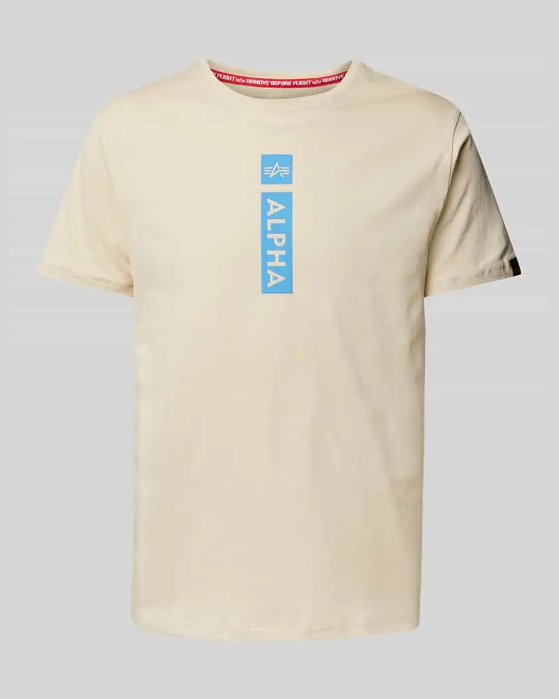 Alpha Industries T-Shirt aus reiner Baumwolle Offwhite