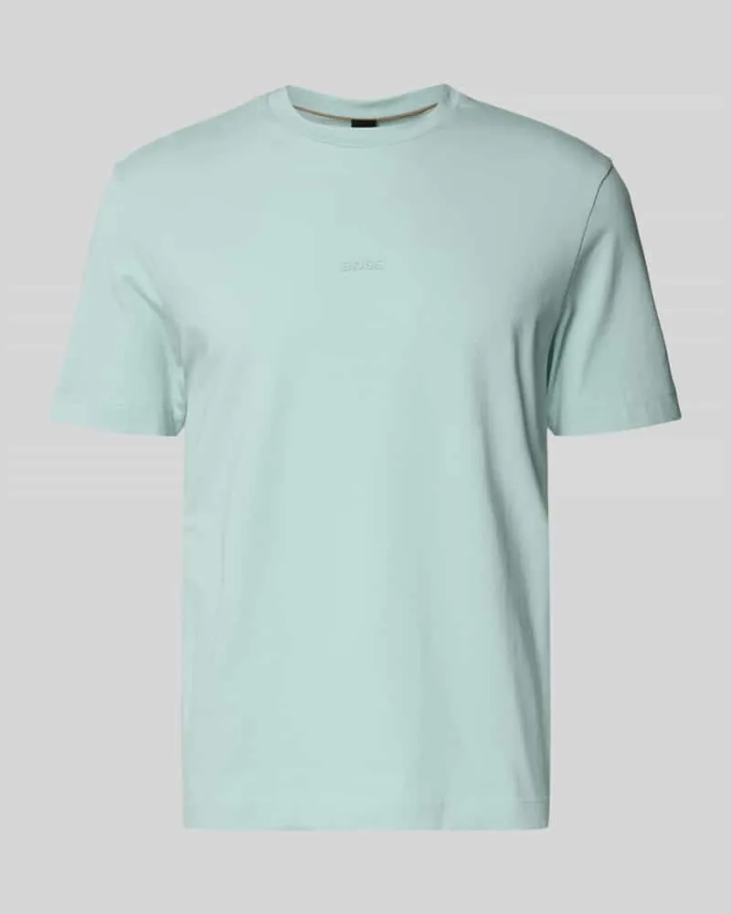HUGO BOSS Relaxed Fit T-Shirt aus Baumwoll-Mix Modell 'TCHUP Tuerkis