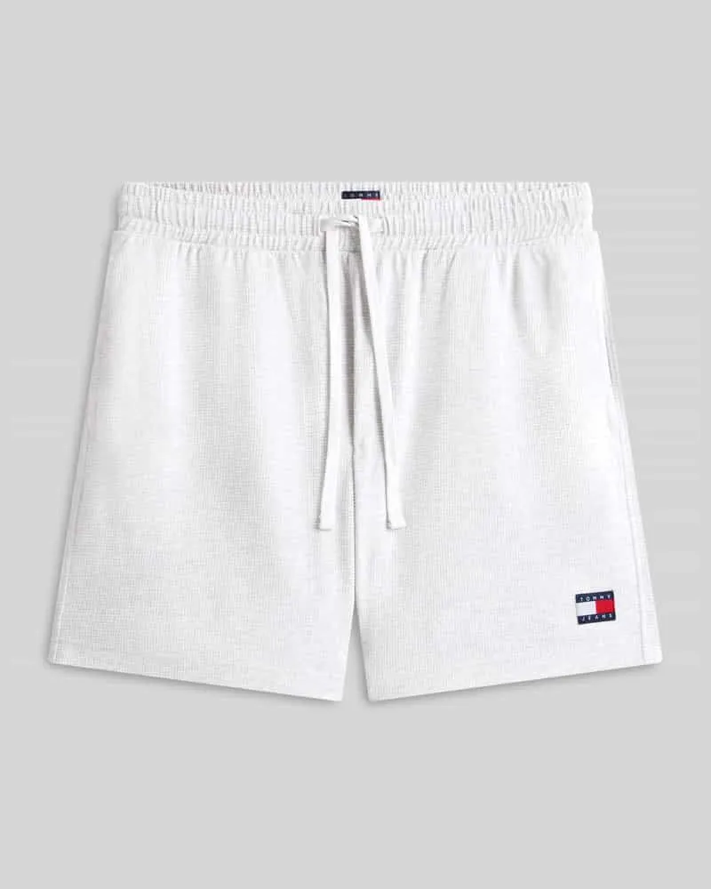 Tommy Hilfiger Regular Fit Sweatshorts aus Baumwoll-Mix Hellgrau