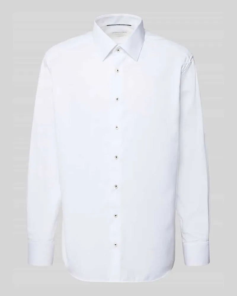 Eterna Regular Fit Business-Hemd mit Kentkragen Weiss