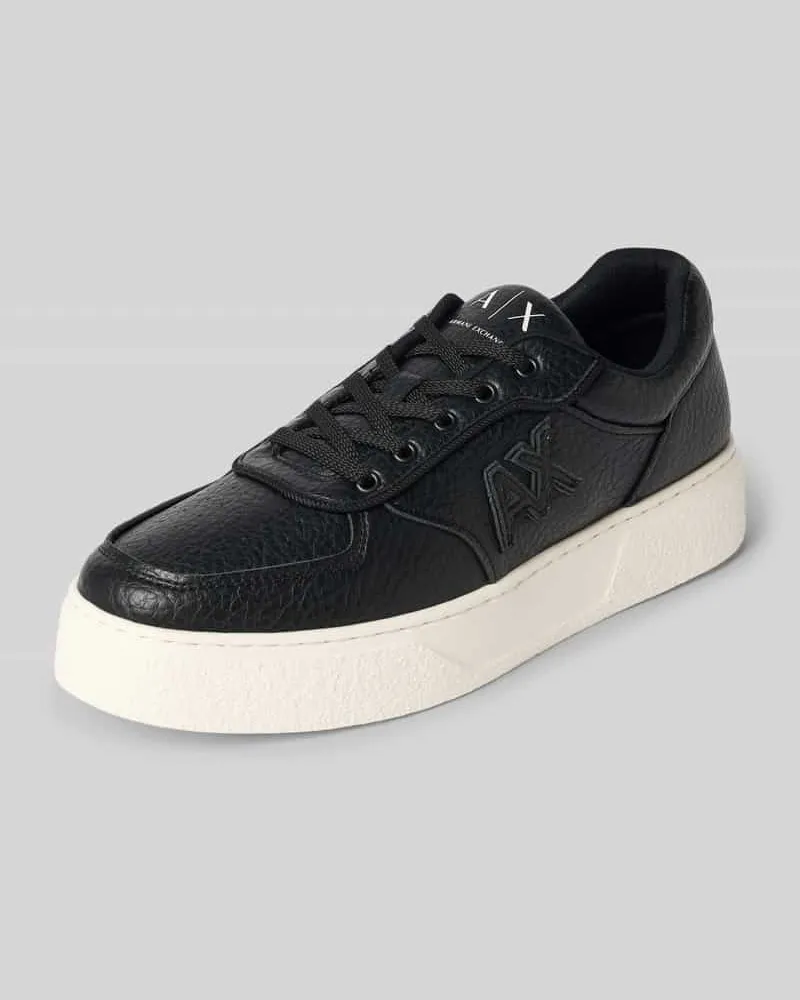 Armani Exchange Sneaker in Leder-Optik Modell 'Maxi Black